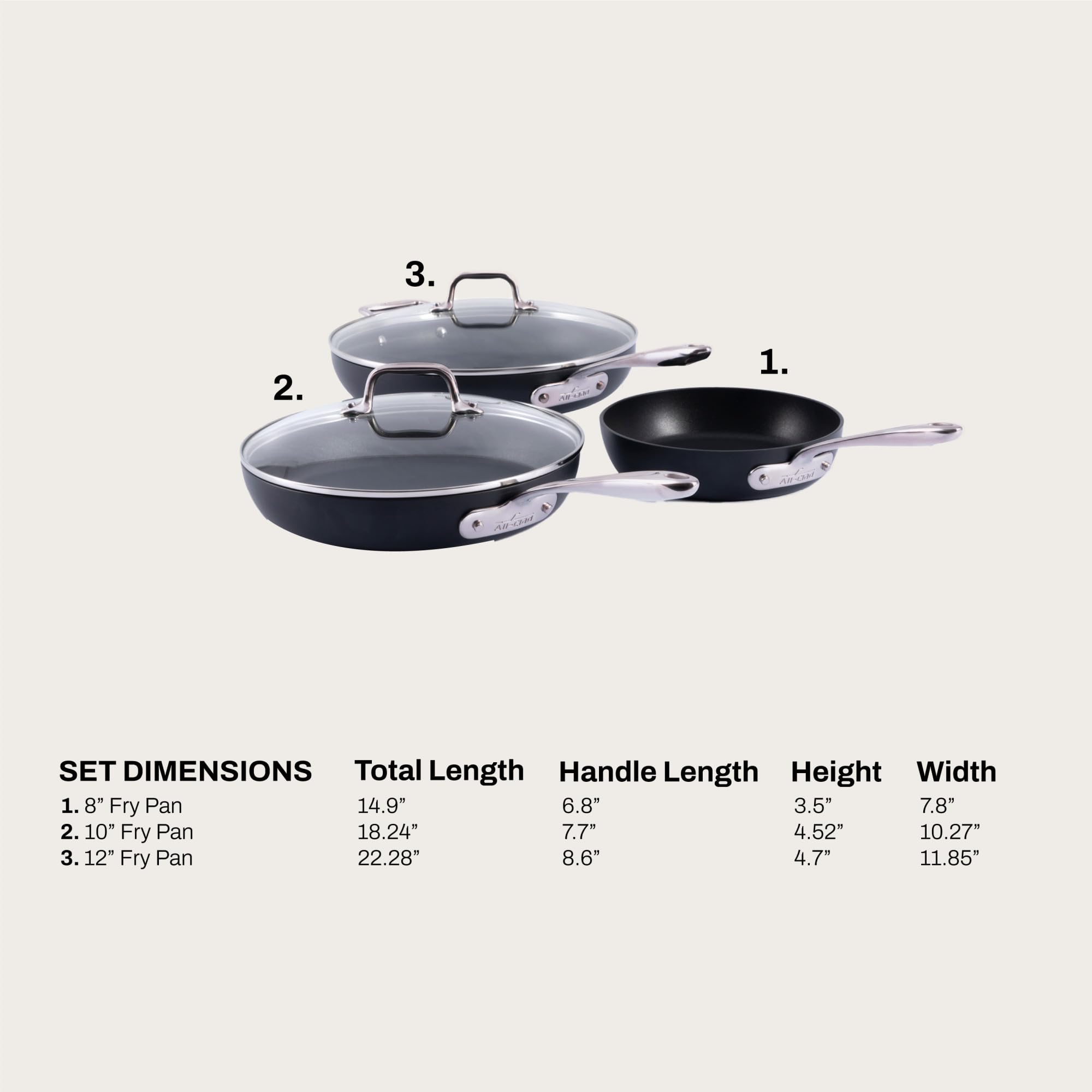 Amazon.com: All-Clad HA1 Expert Hard Anodized NonstickFrying Pans