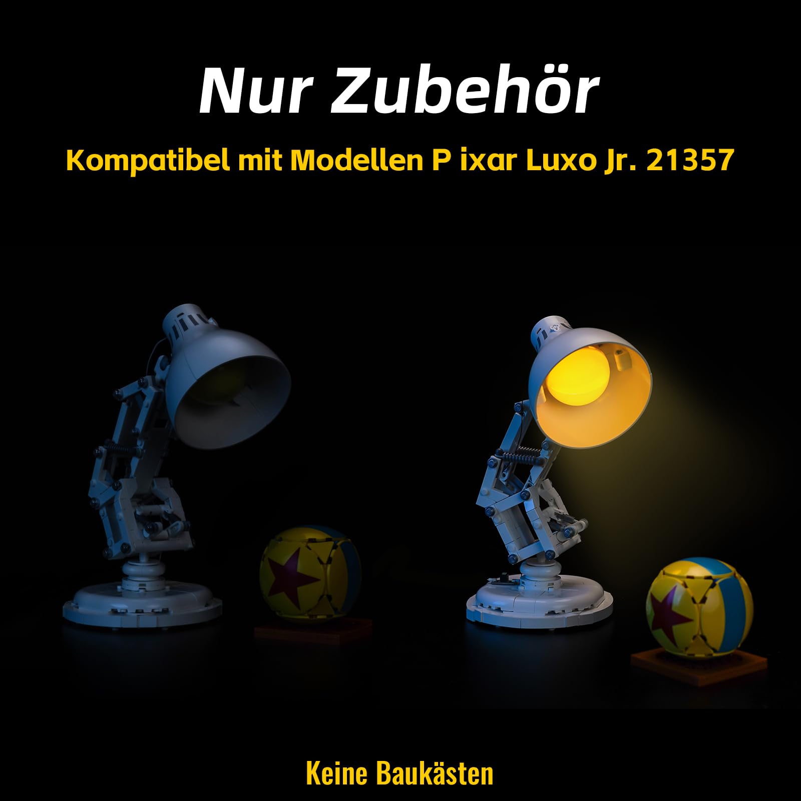 Kit di illuminazione LED compatibile Lego Ideas Luxo Jr. 21357 (Nessun modello), giocattolo creativo