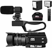 Amazon | ビデオカメラ4KウルトラHD 48MPビデオカメラYouTube
