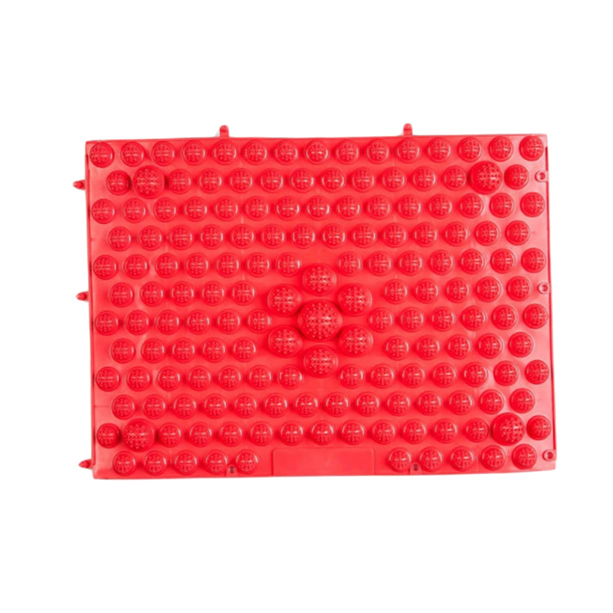 FOMIYES Game Plaything Punish Props Toe Pressure Plate 4 Pcs Red Acupressure Relaxation Mat for Reflexology Foot Massage