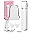 Bikini Trimmer Pubic Hair Trimmer for Women Legs Bikini Line Armpit Rechargeable Electric Shaver for Women Hair Removal with Snap-in Ceramic Blades IP7X Waterproof, White