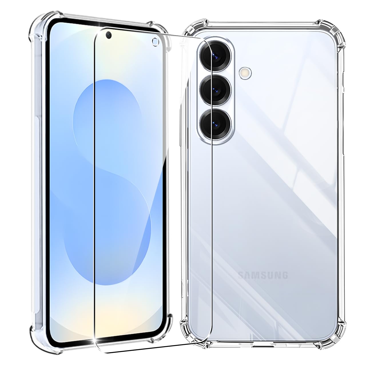 Amazon.co.jp: 対応 Galaxy S26 5G ケース クリア 黄変防止 + Galaxy