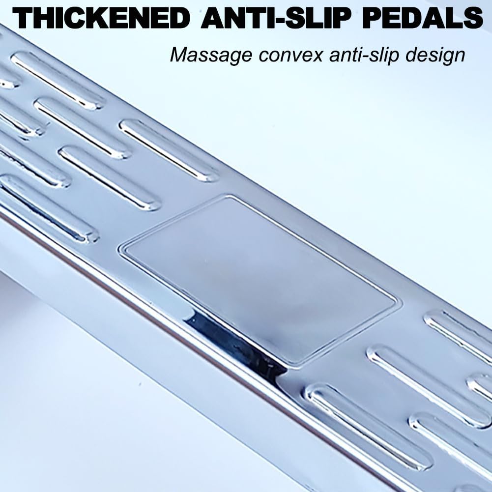 Three-Step Stainless Steel Swimming Pool Ladder, Anti-Slip Underwater Escalator, Punch-Free and Thickened Swimming Pool Ladder, Swimming Pool Climbing Ladder, Load-Bearing 500 Kg