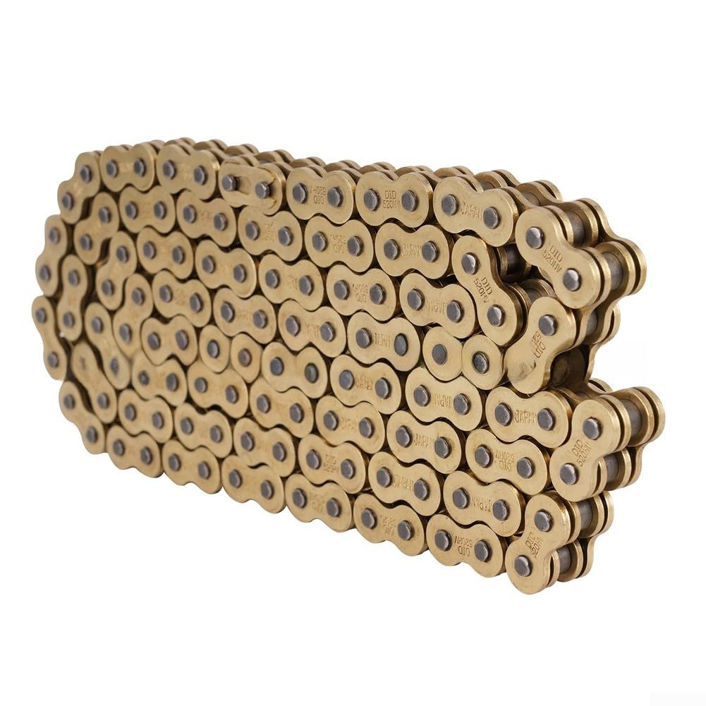 Honseadek Para cadena Surron Ultrabee 520, cadena de transmisión de acero reforzado para motocicleta eléctrica con rodillos sellados con aceite, opciones de eslabones resistentes de 96 o 120 eslabones
