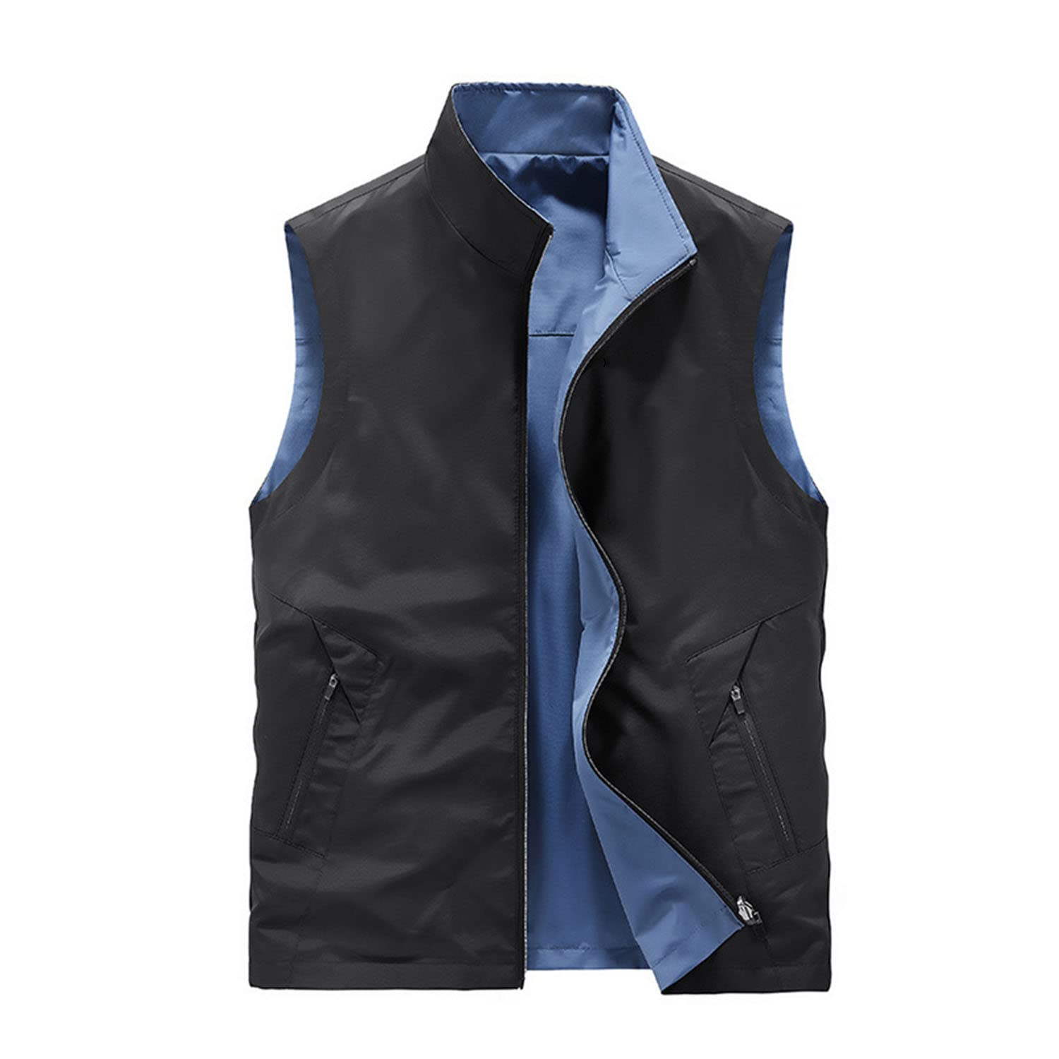 Hombres Chaleco Primavera Y Verano Sin Mangas Chaqueta Casual Al Aire Libre Multifuncional Utilidad Gilet Multi-Bolsillo Chaleco