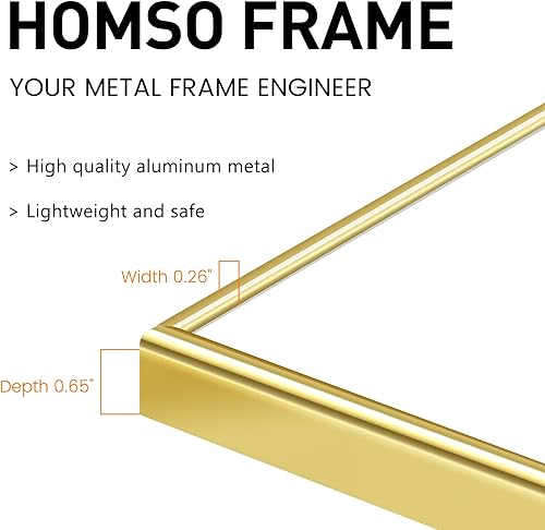 Vista 63 de Homso Marco de fotos de metal de 18 x 24 pulgadas, marco de fotos de aluminio de alta calidad de 18 x 24 pulgadas para pared, marco de fotos de Negro