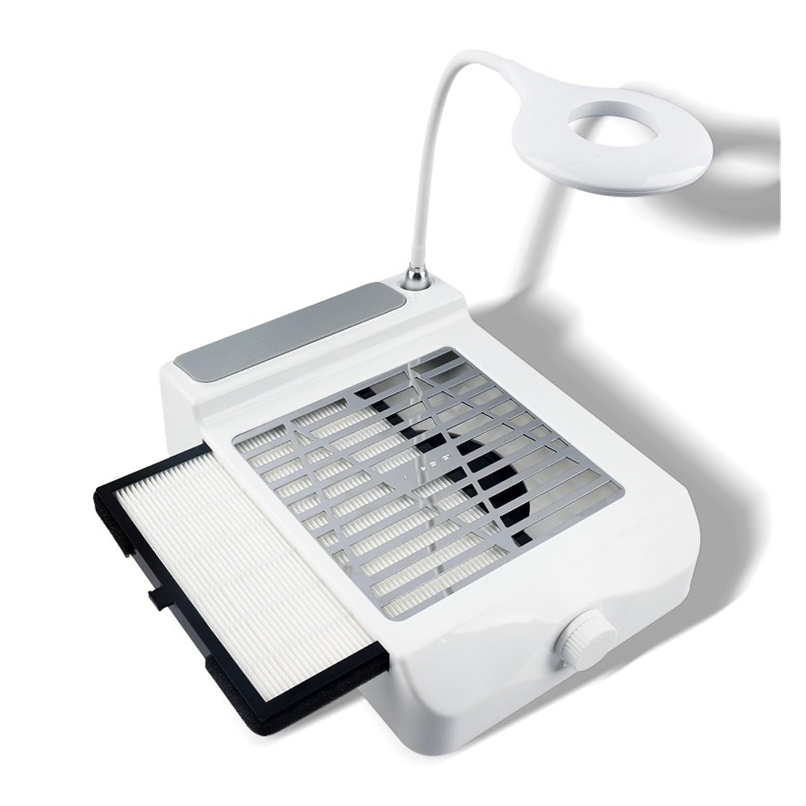 Asciuga unghie 3 in 1, aspirapolvere, cuscino for le mani, luce LED, manicure ausiliaria, rimozione, lucidatura, polvere tutto in uno Per il soggiorno o a casa