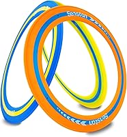 Senston 3-Pack Soft Flying Discs - 11 Inch Lightweight Frisbees Easy Catch Throw for Kids Family Backyard Pool Beach Fun