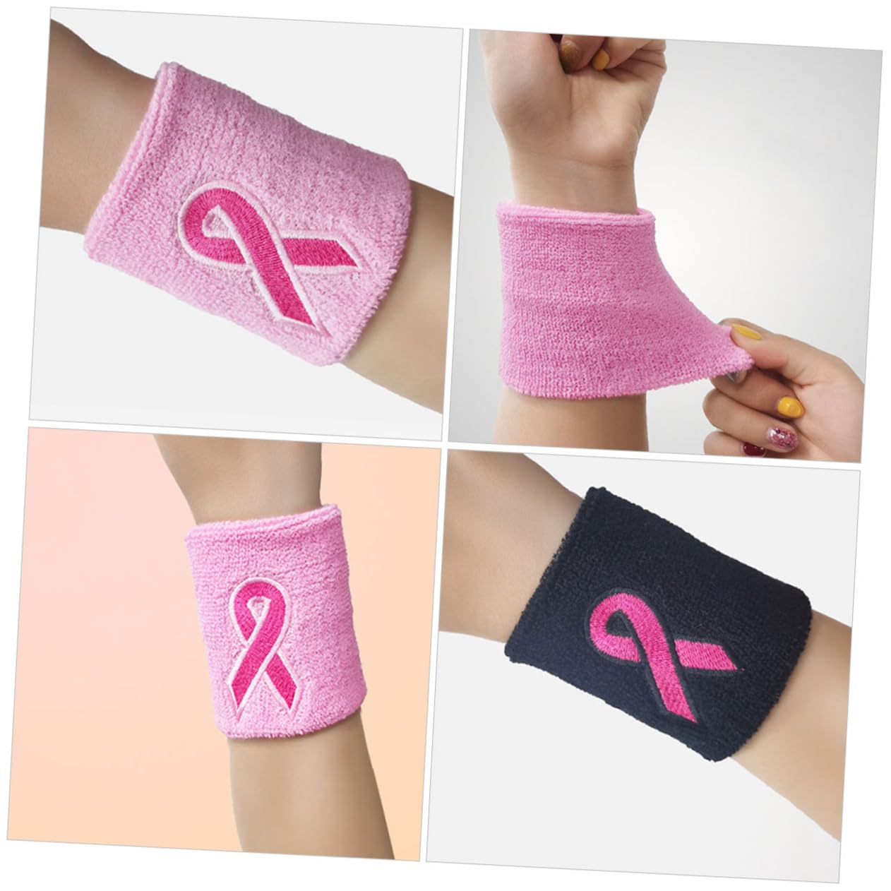 Toyvian Fascia Fasce da Polso Tutore da Polso Compressivo per Donna Supporti per Il Polso Fitness Graffe Polsino di Compressione Braccialetto Fitness Poliestere