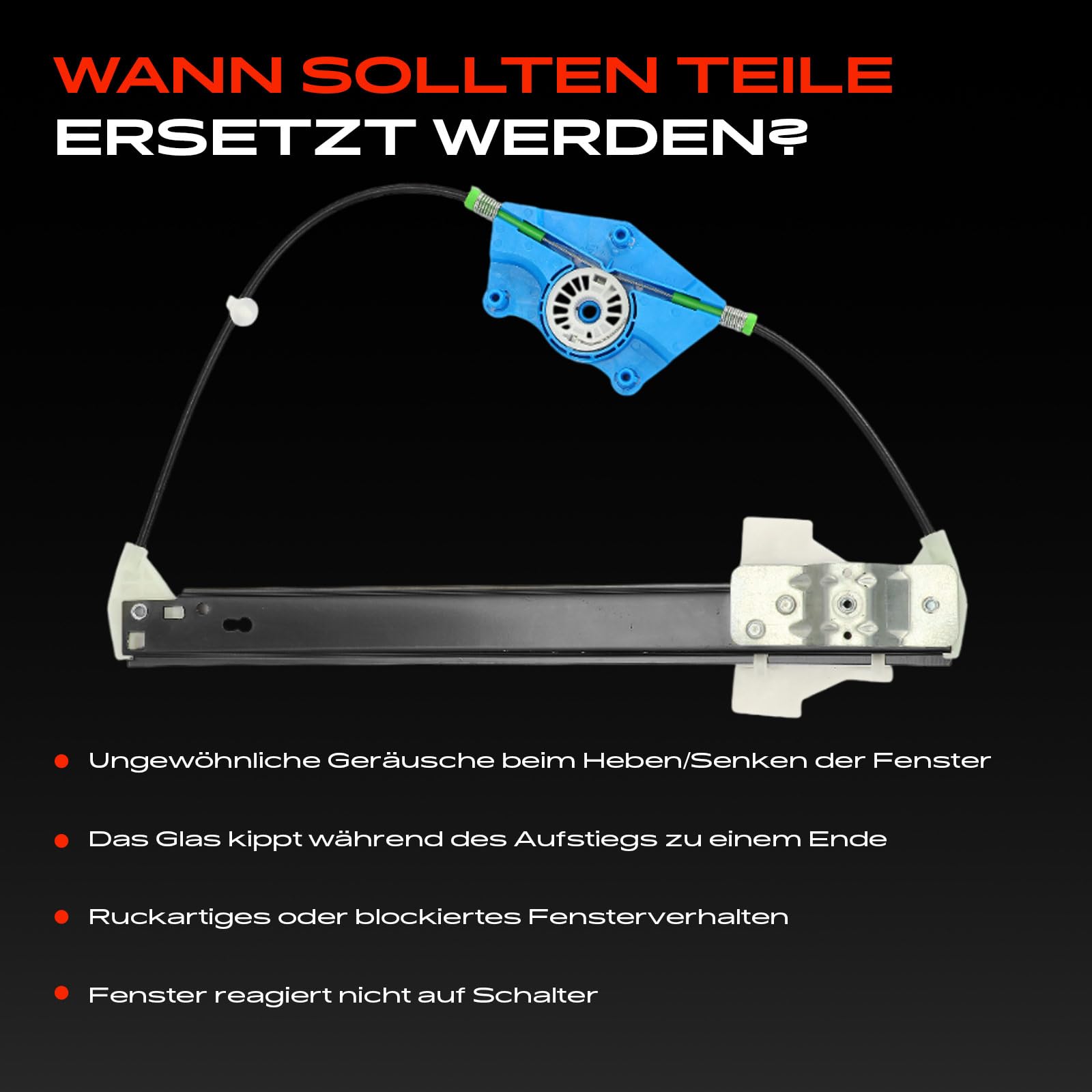 Frankberg Fensterheber Ohne Motor Hinten Links Kompatibel mit A4 8E2 B6 A4 Avant 8E5 B6 Alle Motoren Limousine Kombi 2000-2004 8E0839461B