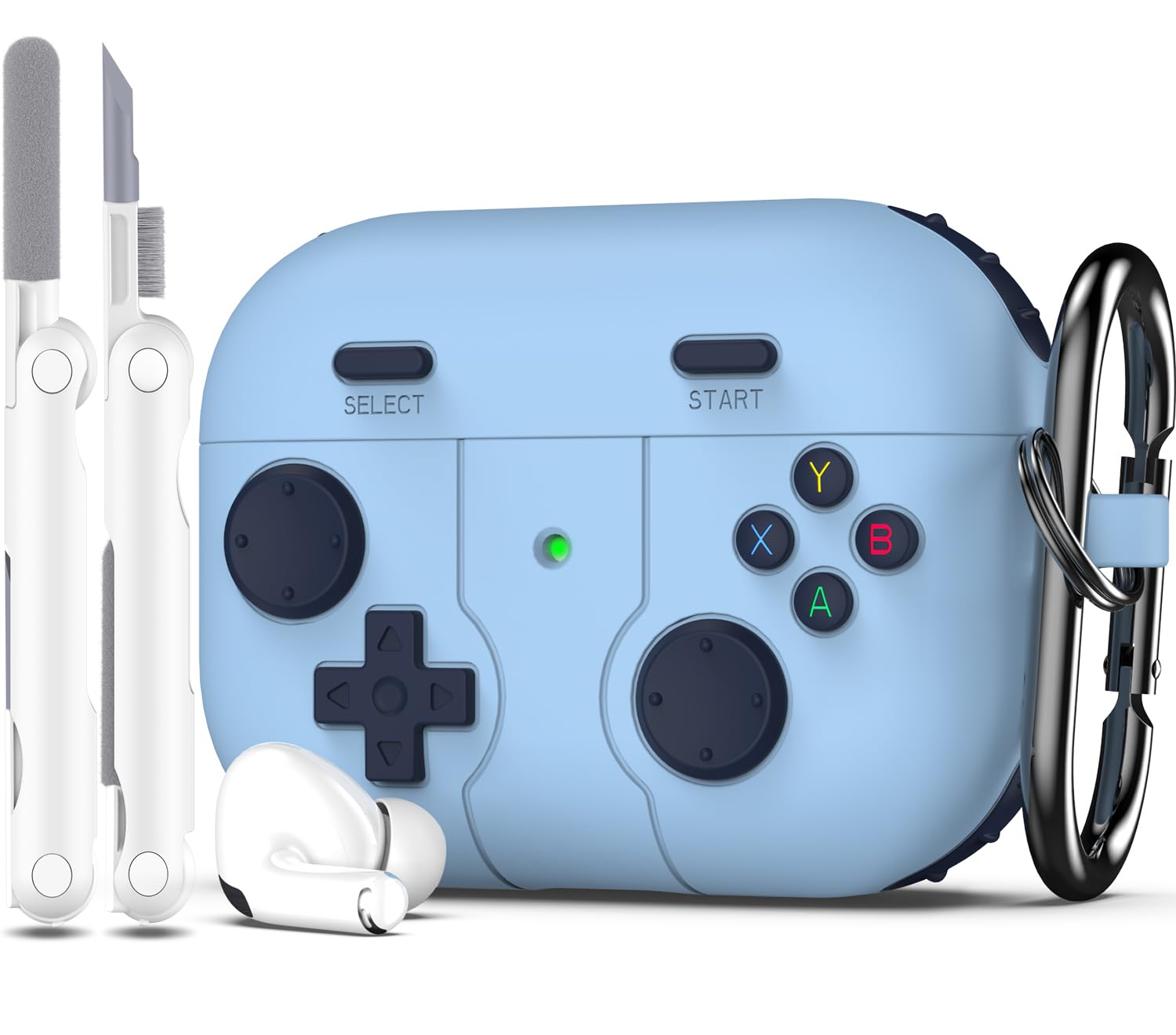 AirPods Pro 2 イヤホンケース ゲーム機の形状 掃除ブラシ付き AirPods Pro 2 イヤホンケース ゲーム機の形状 掃除ブラシ付き - メルカリ