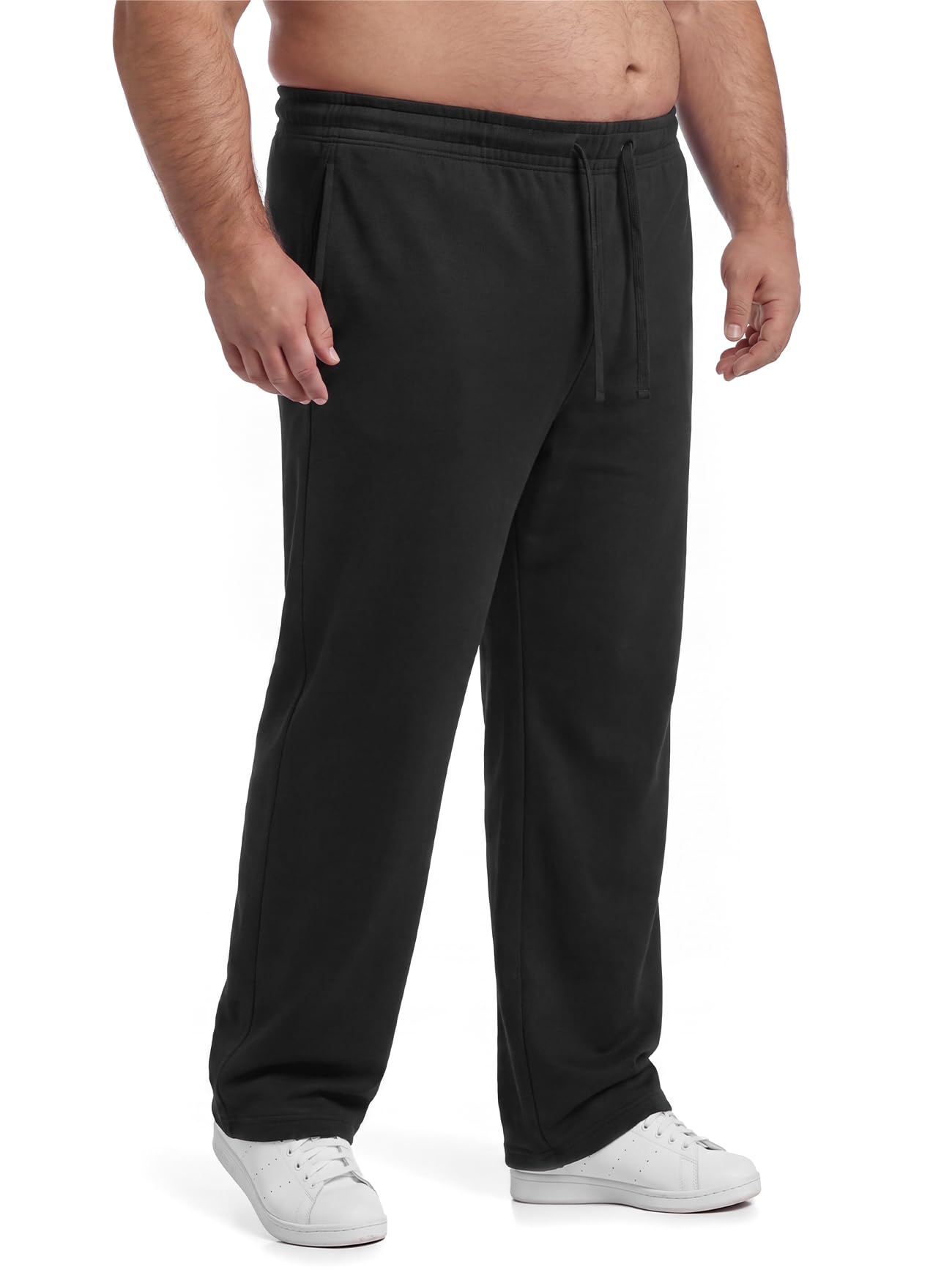 Big and Tall Sweatpants for Men Baggy Straight Leg Open Bottom