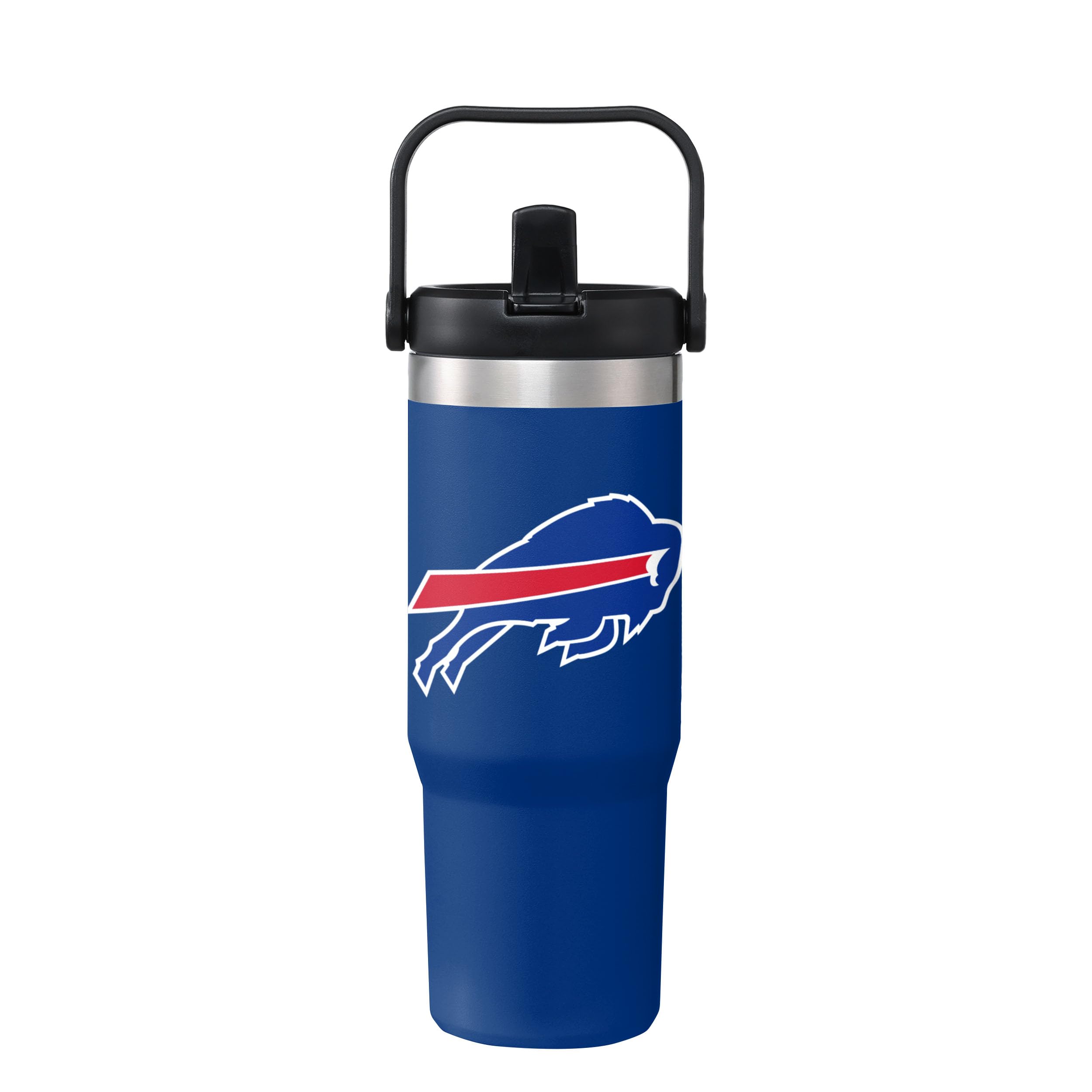 FOCO Unisex NFL Team Logo Insulated Travel Mug 30oz Straw Tumbler
