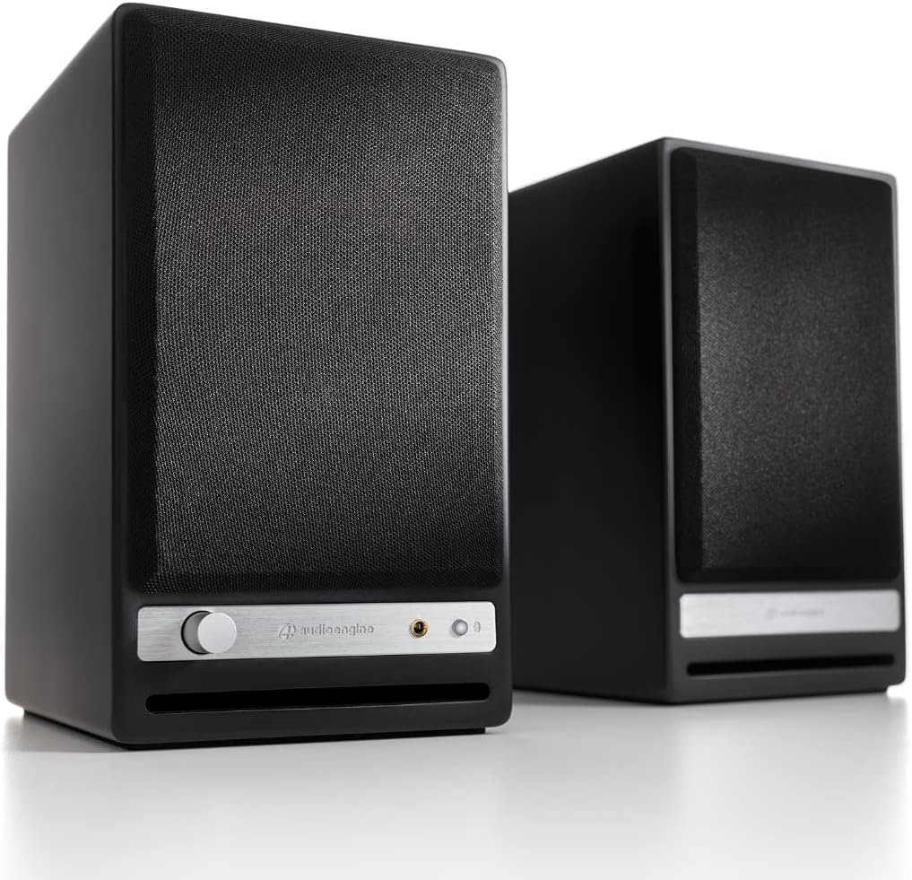 audioengine hd3 powered bluetooth speakers and ds1 desktop speaker stands bundle black