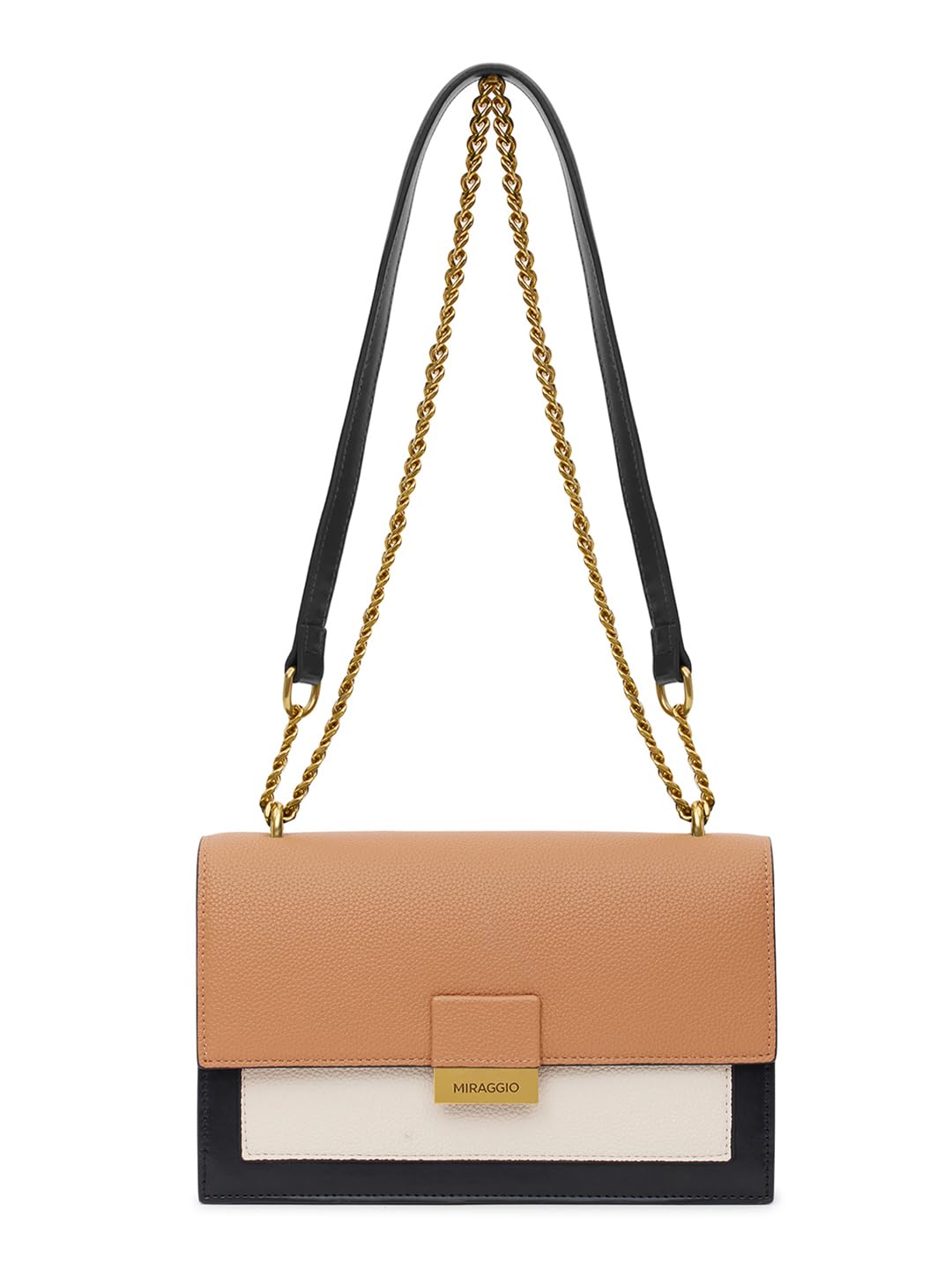 Miraggio Emma Textured Shoulder bag for Women (Beige) (B0D876LFMK) Amazon Price History, Amazon Price Tracker