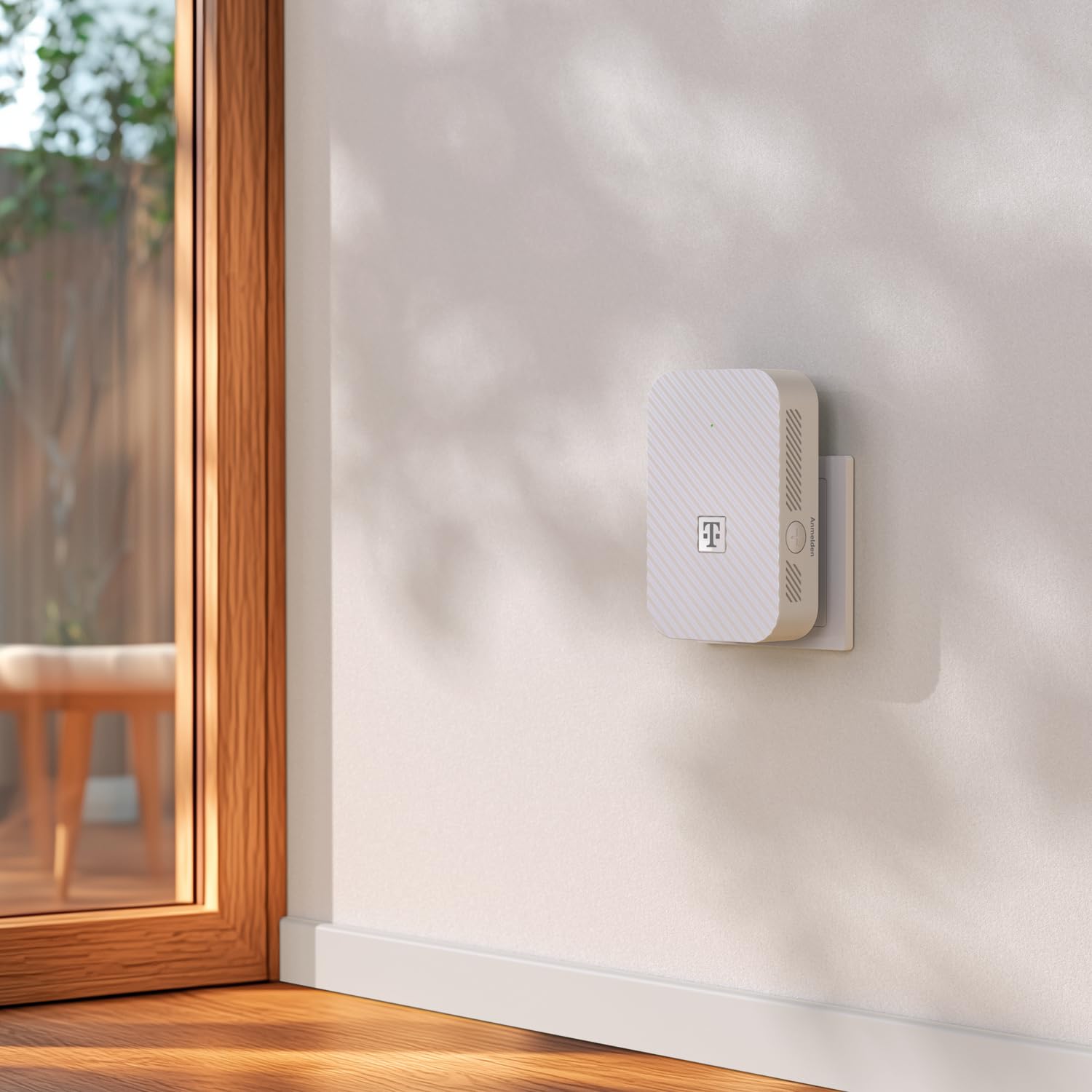 Telekom Speedport 7 Repeater – nur kompatibel mit Speedport 7 Router I Wi-Fi 7 fähiger WLAN-Verstärker I 6.400 Mbit/s, Mesh-Technologie I Ideal für TV in UHD & 4K I Plug & Play per WPS, LAN-Anschluss