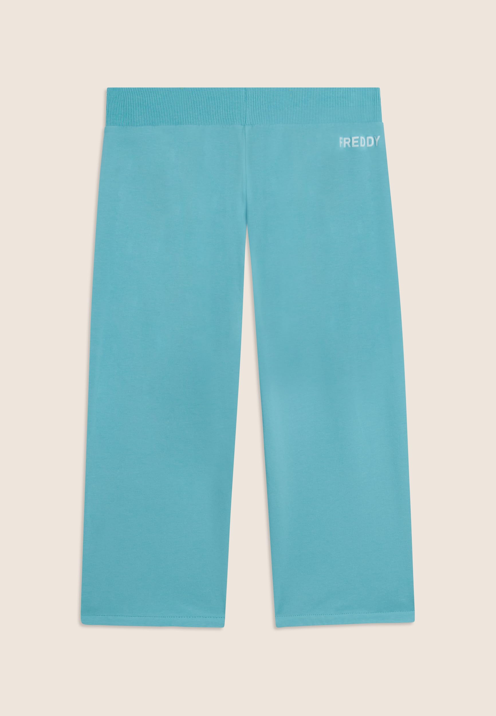 FREDDY - Pantaloni Corsaro con Fondo Stondato E Logo, 92% Cotone 8% Elastan