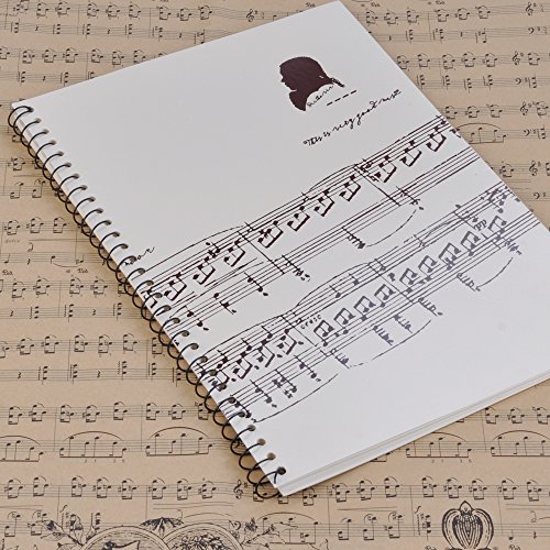 Punk Musik-Manuskript-Papier mit 50 Seiten Musik leere Seiten Musik-Notizbuch Music Sheet White