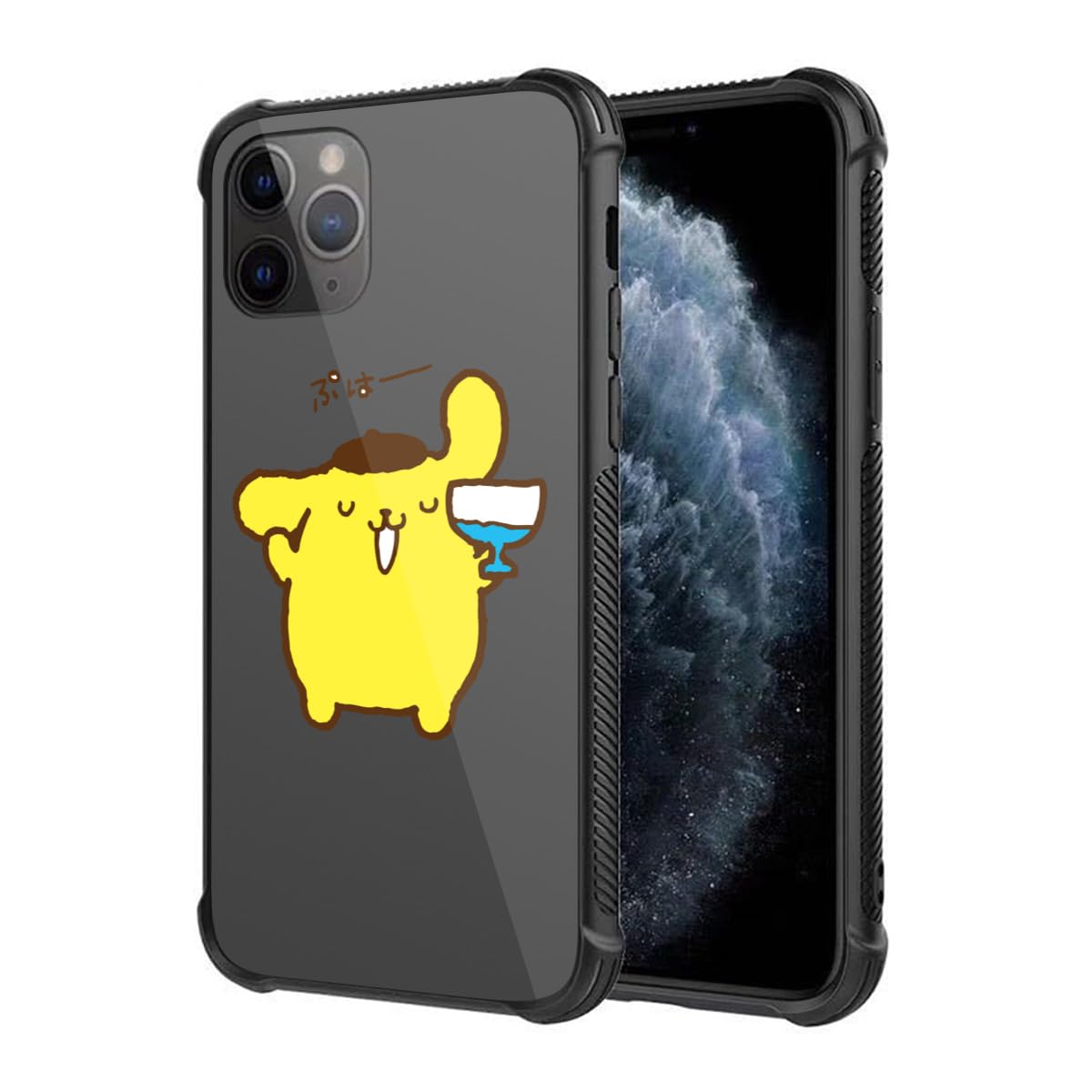 iPhone12 Pro Max 用 ケース ポムポム ー .7インチ 1236 : サンリオ ポムポムプリン iphone12pro max 用 ケース かわいい スマホケース アイフォン12promax  用 カバー 6.7インチ TPU クリアケース バンパー 薄型 超軽量 レンズ保護 ワイヤレス充電対応 iPhone12ProMax用 透明 B :