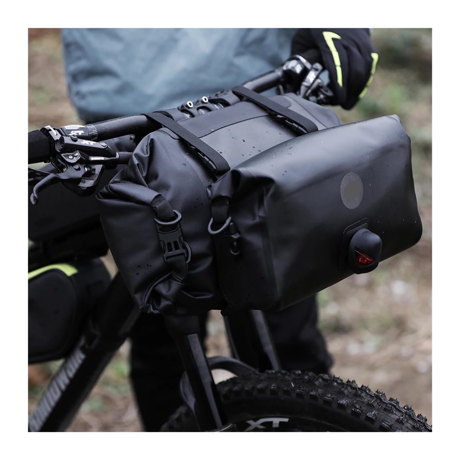 Borsa for manubrio bici impermeabile multifunzionale da 1 pz 12 litri | Conserva l'attrezzatura for le gite in MTB e in bici da strada.(Only Main Bag 8L-1)