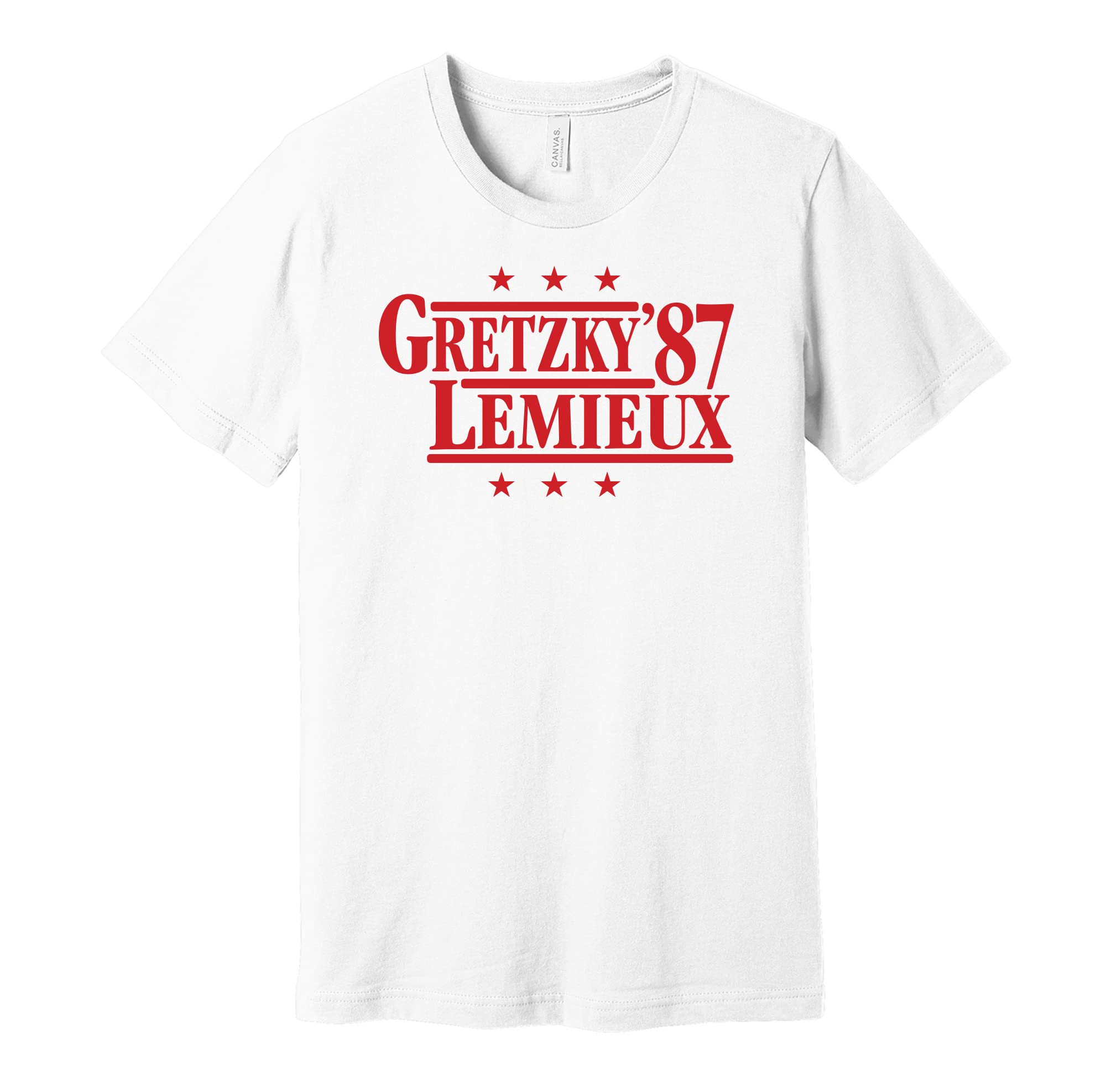 GenericGretzky & Lemieux '87 - Presidential Election Campaign Political Parody Shirt - DKApparel