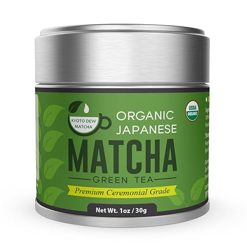 Té verde en polvo de rocío Kyoto Matcha USDA orgánico grado premium té ceremonial japonés 106 onzas