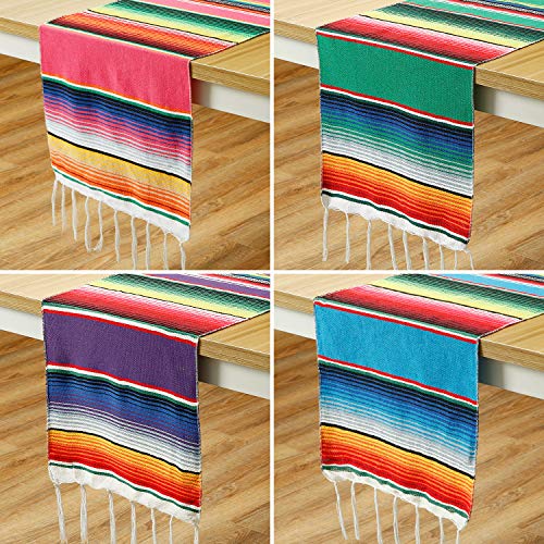 Mexican Serape Table Runners Serape Mexican Table Blanket Fringe Table