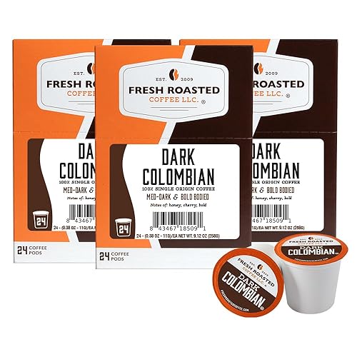 Miniatura 60 de Fresh Roasted Coffee, Tostado italiano, oscuro, 96 cápsulas para cafeteras K Cup