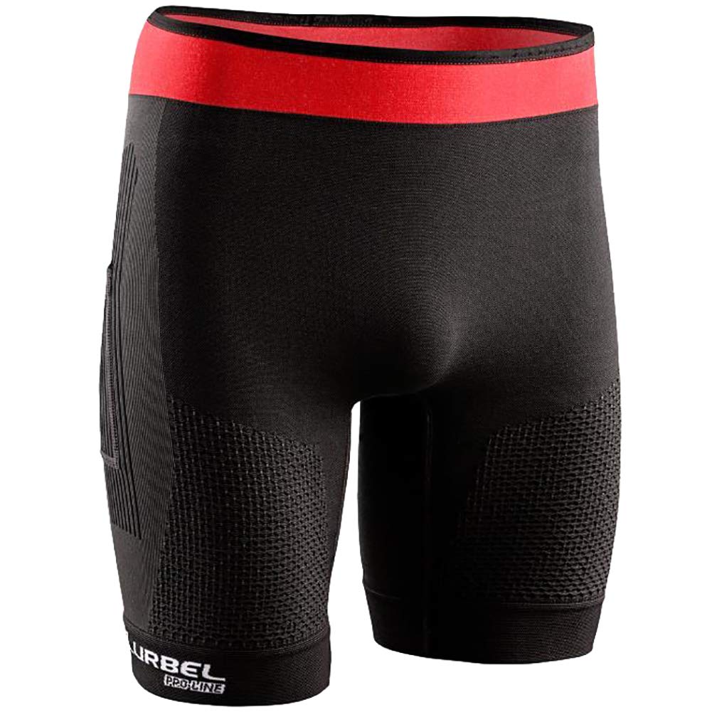 LURBEL Tifón Pro, Malla para Trail Running, Malla Corta Transpirable y Anti-Olor, Pantalón Deportivo con Bolsillos. Unisex. (L - Grande)