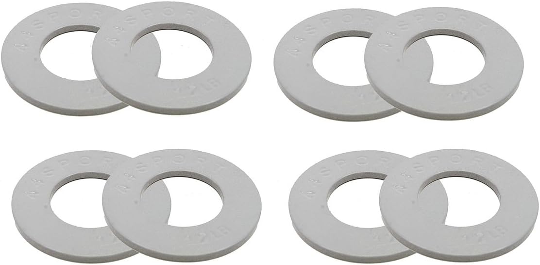 44SPORT Olympic Fractional Plates -Set of 1/2 lb Weights (8 Plates. Total Weight: 4lbs)