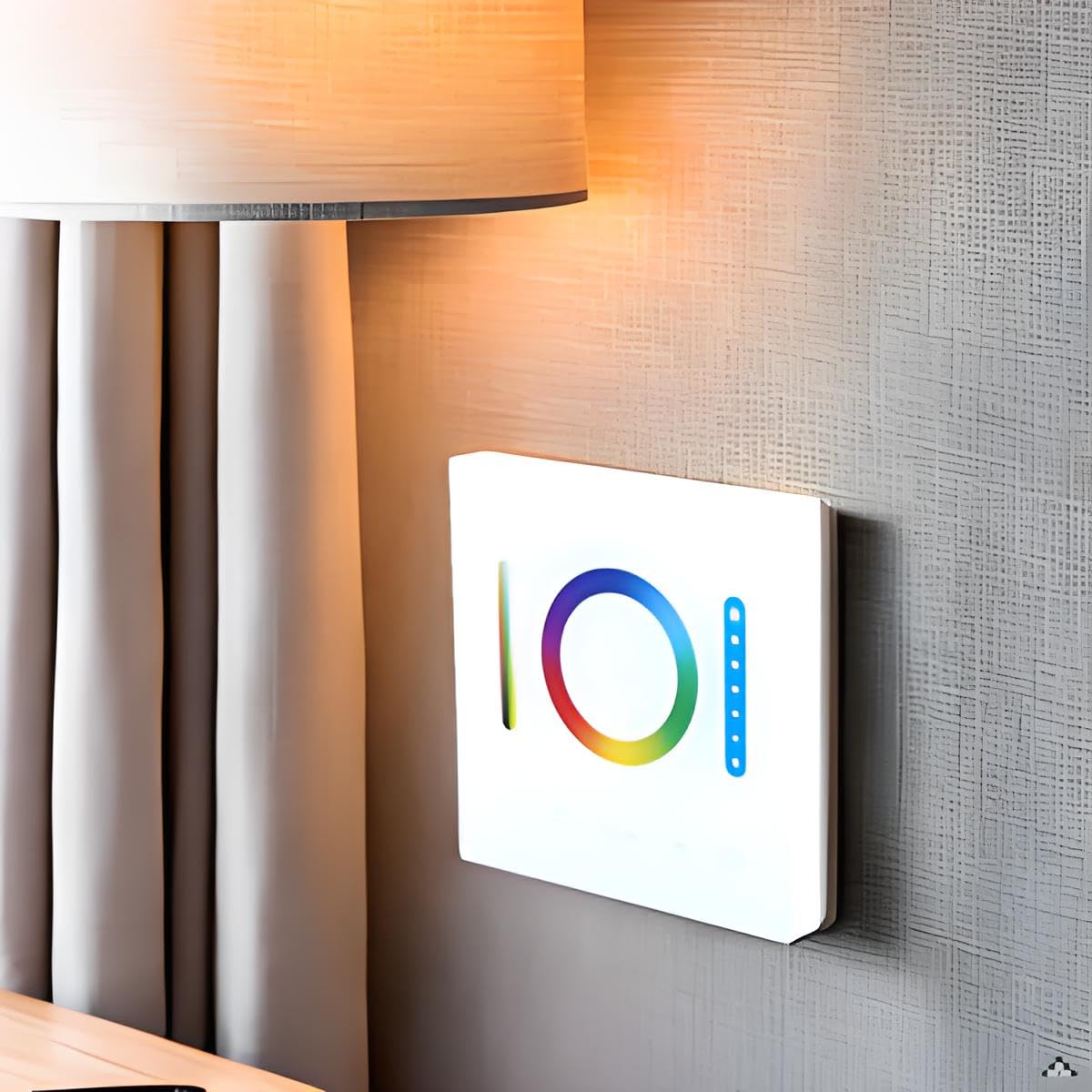 LED Controller, Smart Dimmer Light Switch, LED Controller, RGB/RGBW/RGB+CCT Smart Dimmer Switch with 12 Modes and Auto-Off Timer for Wall-Mounted Lighting Control
