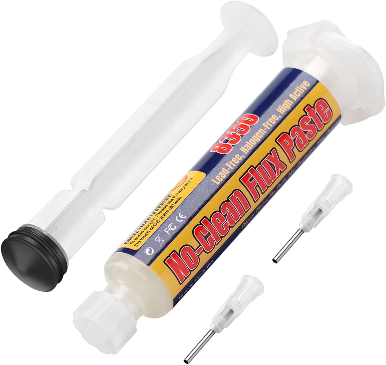 BEEYUIHFBGA Soldering Paste, SMD PCB Paste, No Clean Solder Flux, Syringe Rosin Flux Paste, 10cc Soldering Flux Paste, Flux for Soldering (0.63oz/18g)