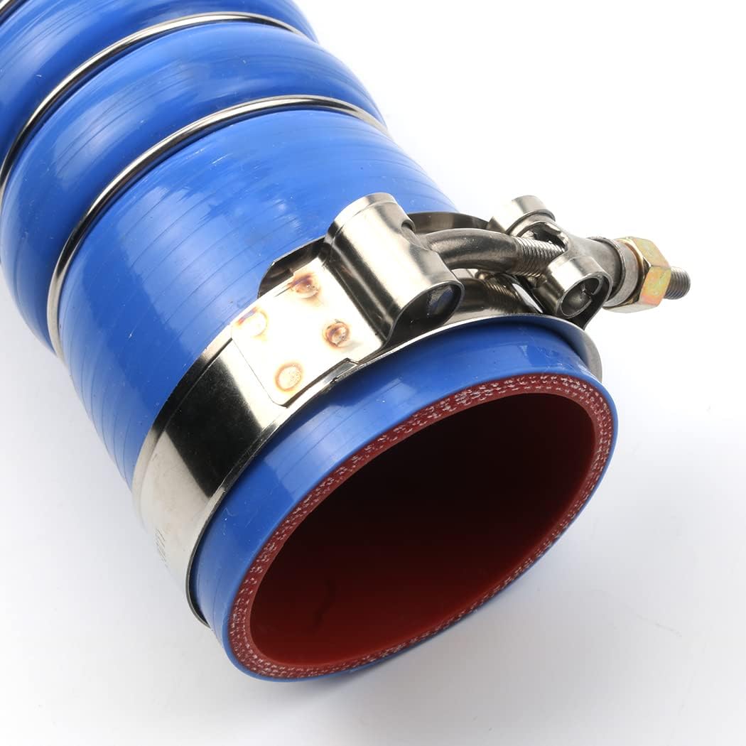 Silicone Upper Radiator Hose W/Clamps Compatible with Paccar Kenworth Peterbilt F50-6308 28359