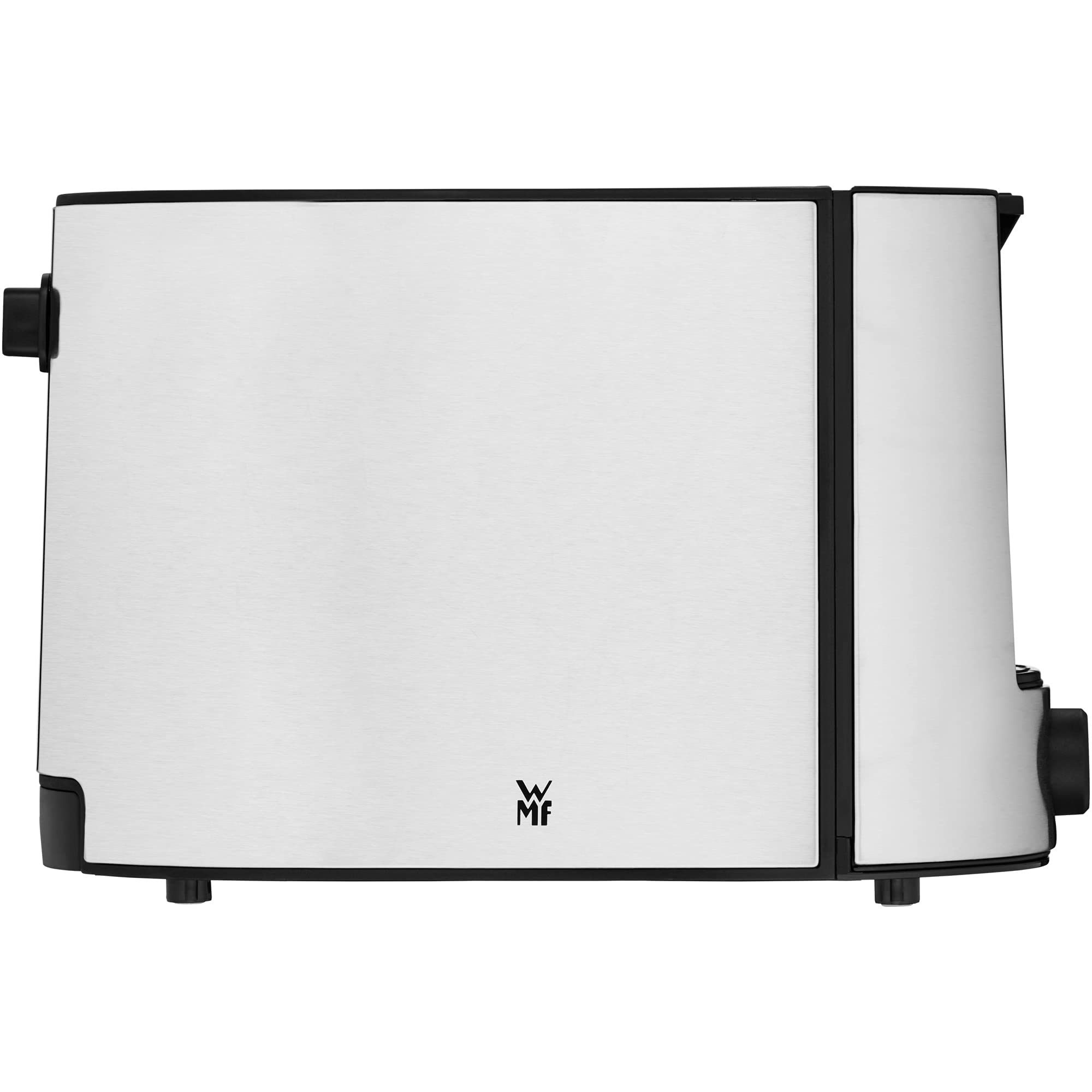 WMF Bueno Pro Tostapane a 2 fette, doppia fessura in acciaio inox con inserto per panini, 2 fette, 6 livelli di doratura, 870 W, acciaio inox opaco