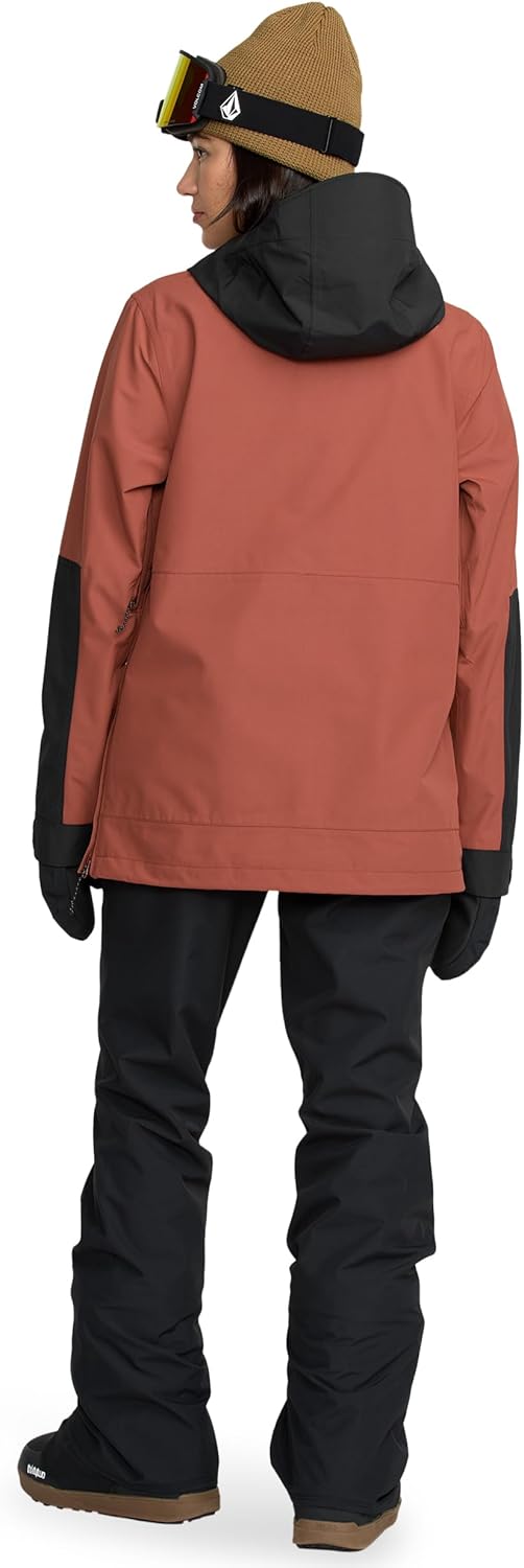 Volcom Women's Harlan Pullover Snowboard Jacket –waterproof, Taped Seams, Pfas-free