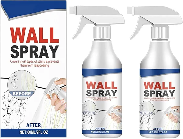 Wall Cleaner For Painted Walls, Removes Stains Without Damaging Finishes, Dirt, Dust, Odor And Stain Remover, 2PCS