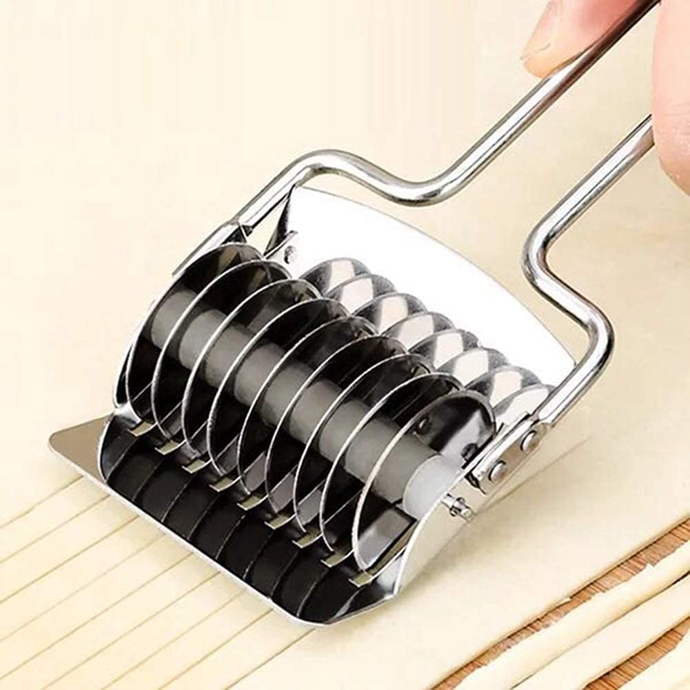 Gegolfd Deegwiel La Gondola Ravioli Deegroller - Gegolfd Wiel, Messing En Hout, Voor Zelfgemaakte Pasta, Gemaakt In Italië Ravioli Maken Thuis