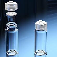 15ml Glass Bottle GlassVial Headspace vial with butyl stopper and Plastic Buckle 15ml 20pcs
