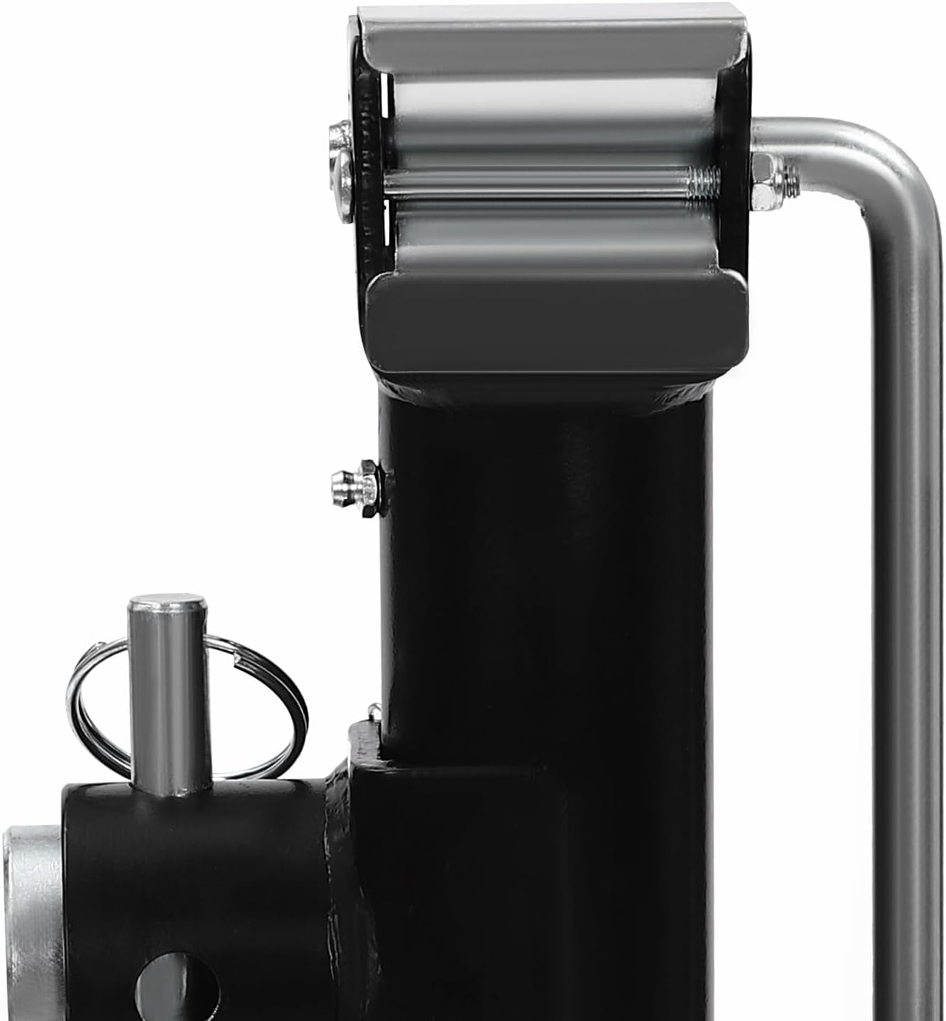 2200 lbs Trailer Jack Weld-On Pipe-Mount Swivel Trailer Jack 10.23 Inches Vertical Travel with Long Handle for Car/Truck/SUV Repair Horse Trailer Utility Trailer Yacht Trailer