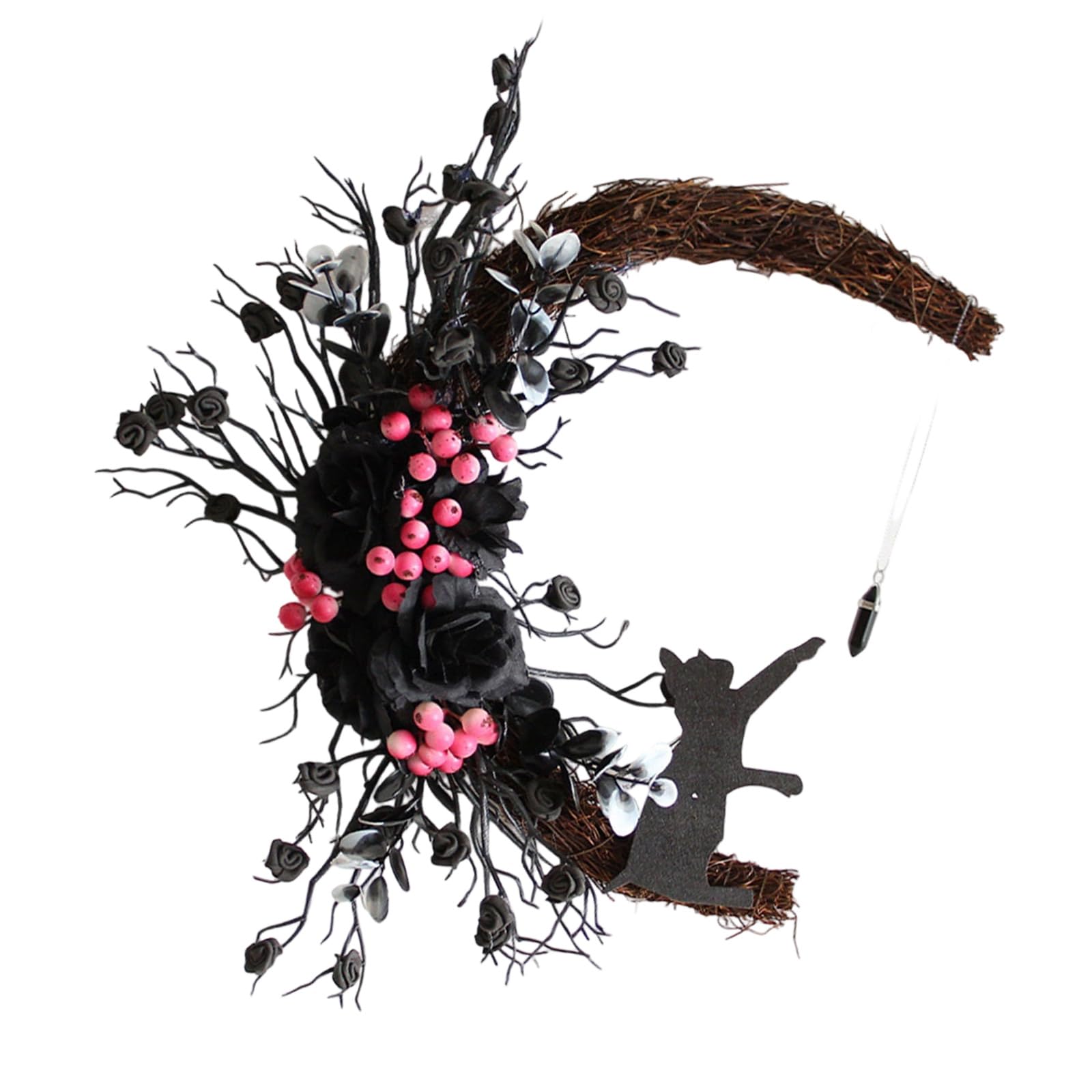 carotoe Floral Wreath Door Hanger Seasonal Home Decor Art for Year Round Festive Celebration and Indoor Wall Display Wreath Door Hanging Decoration