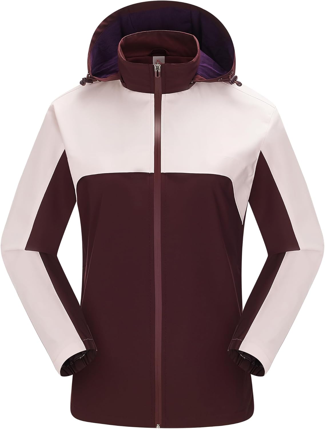 Womens Rain Jacket Windbreaker Womens Outdoor Softshell Jacket Zip Up Hoodie Women