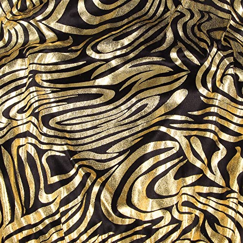 INTIMO Cueca masculina com estampa de redemoinhos dourados, Dourado, M