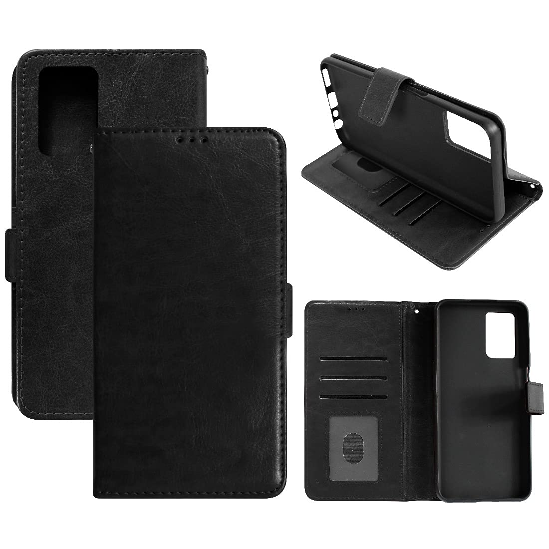 Amazon Brand - Solimo Flip Leather Mobile Cover (Soft & Flexible Back case) for Realme 8 5G / Realme 8s 5G (Black) (B098PGFZ7H) Amazon Price History, Amazon Price Tracker