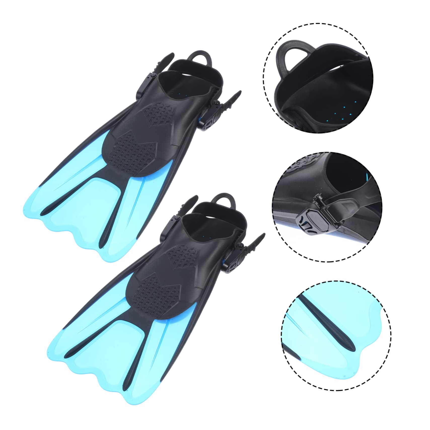 TOYANDONA 2 Pinne Flessibile Comfort e Resistenza Pinne Corte per Snorkeling e Immersione Adatte Principianti e Amanti Del