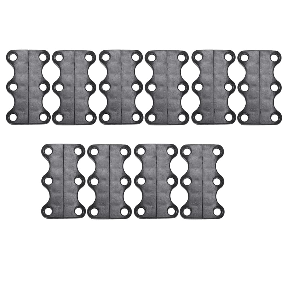 Yumin Magnetic Shoe Closure Fast Shoelace Closing Pair (Black)