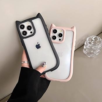 ホワイト スマートフォン ケース付き Amazon.co.jp: iPhone 15 promax 用 シリコン ケース 可愛い 猫