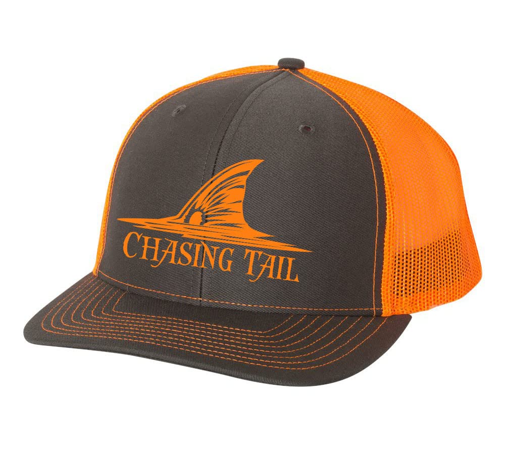 Heritage PrideChasing Tail Redfish Mens Embroidered Mesh Back Trucker Hat