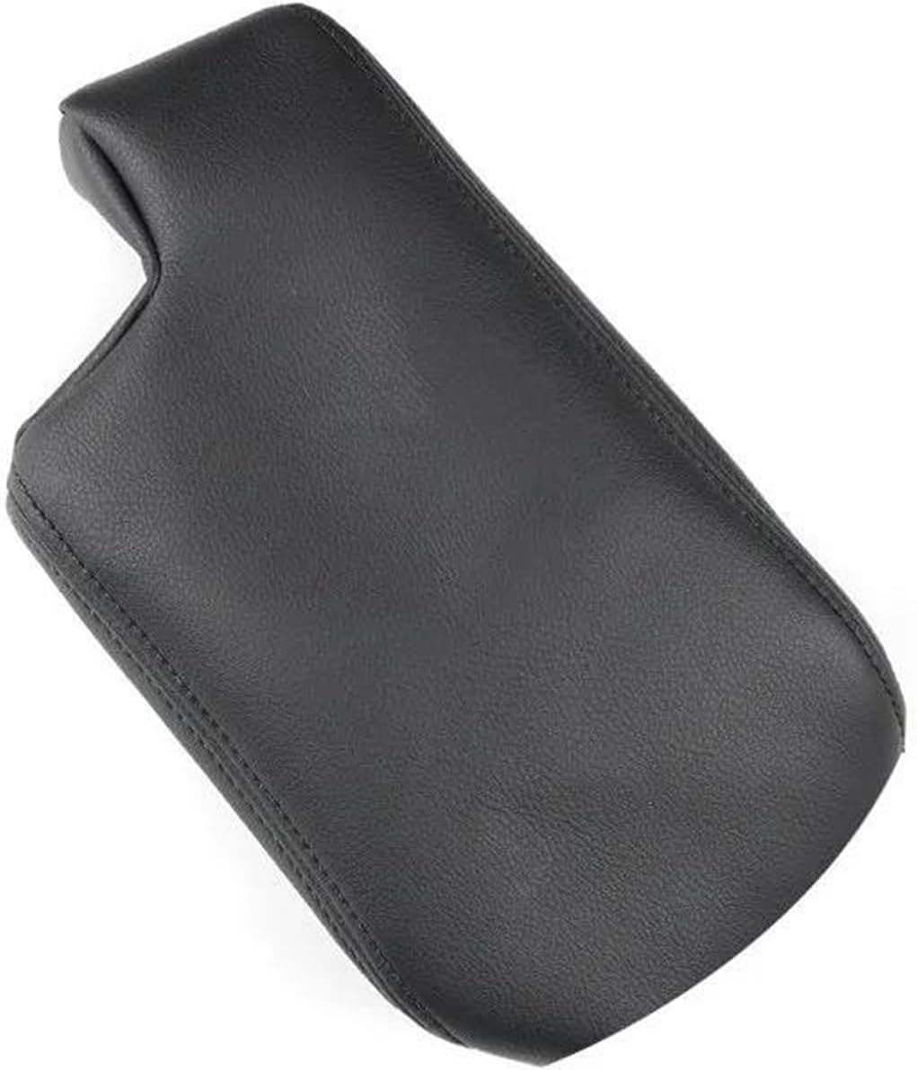 Armrest Box Protective Cover Car Center Console Cover Armrest Box Leather Cover Black Center Armrest Leather Cover for 3 Series E46 1998-2005