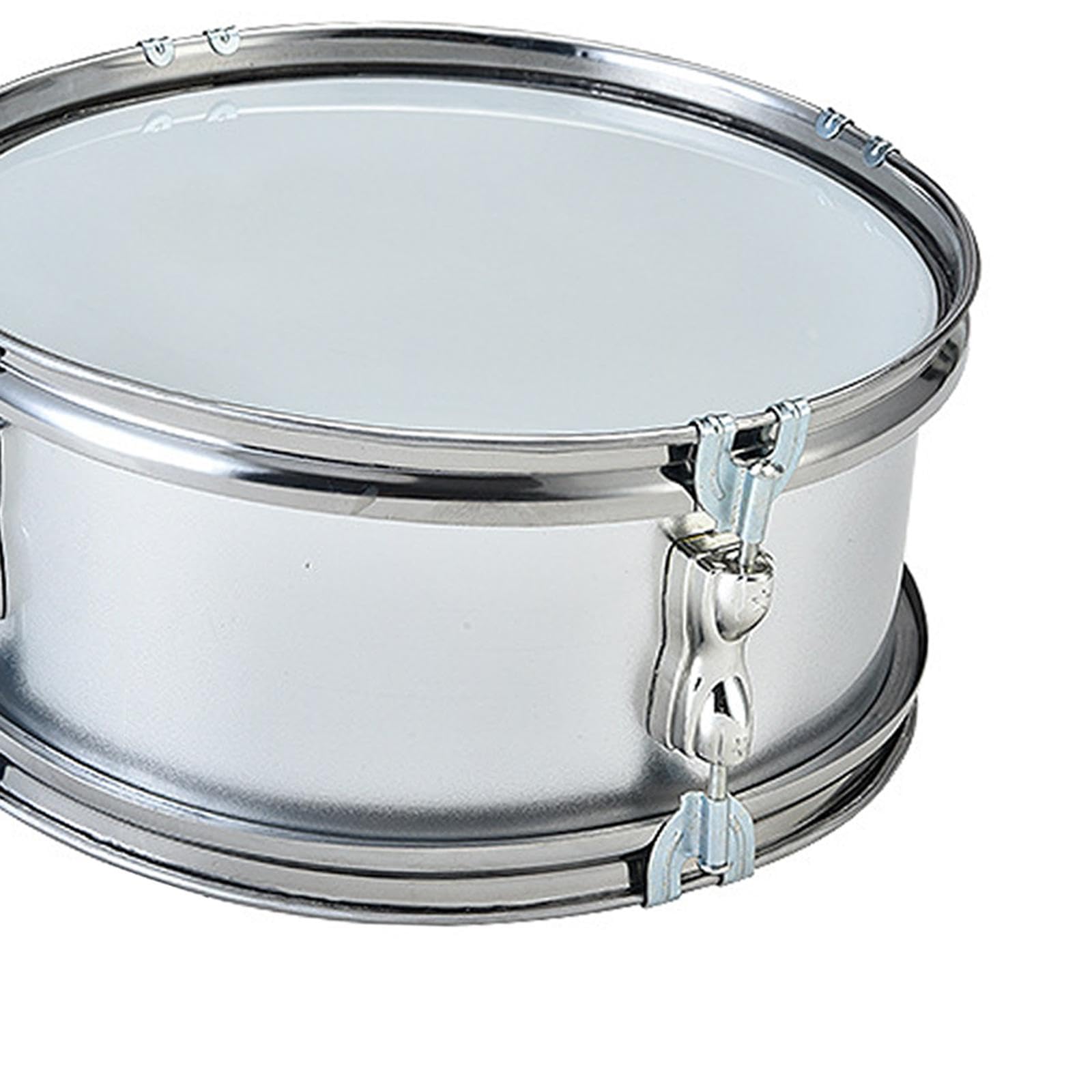 Caja de 11 Pulgadas, Instrumento de Percusión para Aprender Música, con Correa para El Hombro, Instrumentos Musicales, Tambores para Niños, Gris
