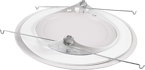 Miniatura 7 de NICOR Lighting 6 inch White Recessed Shower Trim with Albalite Lens (17505) & 6 inch White Recessed Shower Trim with Glass Fresnel Lens (17502)
